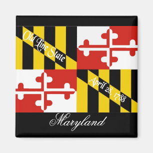 Aimant de drapeau du Maryland