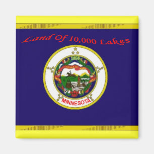 Aimant de drapeau du Minnesota