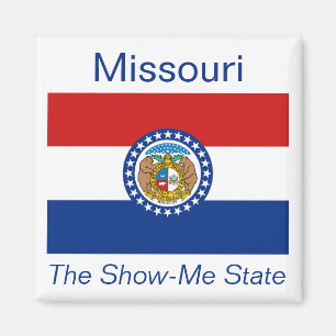 Aimant de drapeau du Missouri