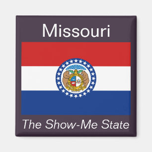 Aimant de drapeau du Missouri