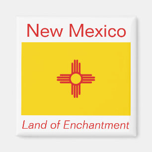 Aimant de drapeau du Nouveau Mexique