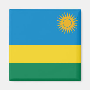 Aimant de drapeau du Rwanda