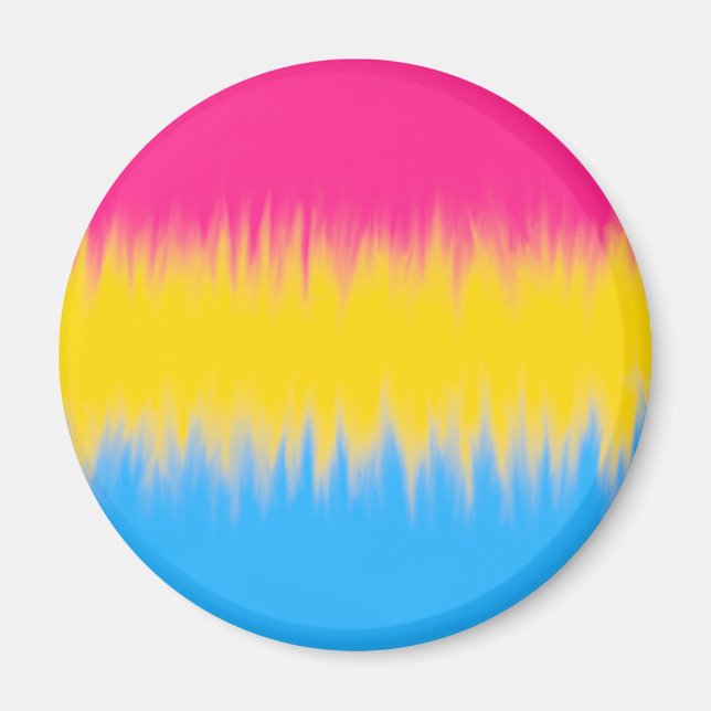 Aimant de drapeau pansexuel (Devant)