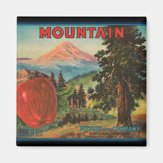 Aimant de Étiquette de crème de pomme Vintage KRW