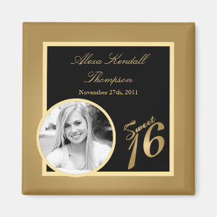 Aimant de Faire-part or {TBA} 2 po x 2 po doux 16