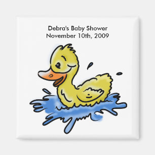 Aimant de faveur de baby shower de canard