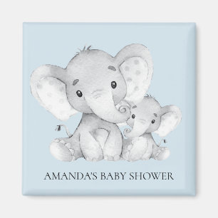 Aimant de faveur de baby shower d'éléphant