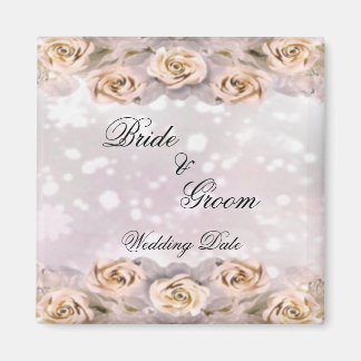 Aimant de faveur de mariage rose