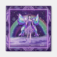 Aimant de fée de pluie violette