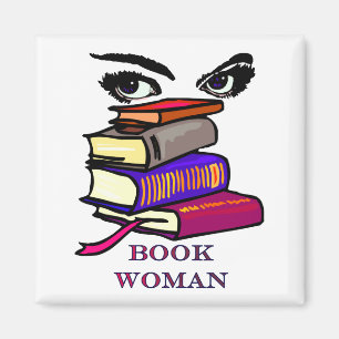 Aimant de femme de livre
