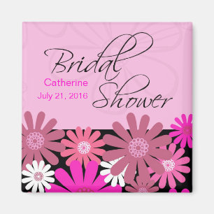 Aimant de Fête de Mariage Rose Chaud Gerber Daisy