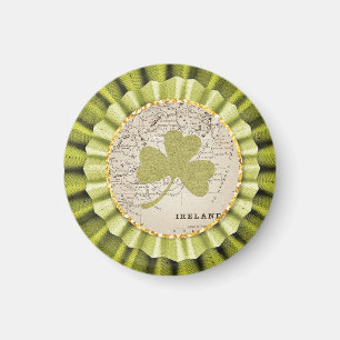 Aimant de feuille de shamrock du jour de St