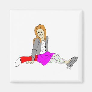 aimant de fille à foxy