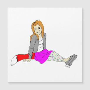 aimant de fille à foxy