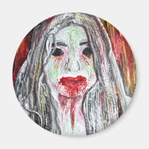 Aimant de fille de zombi