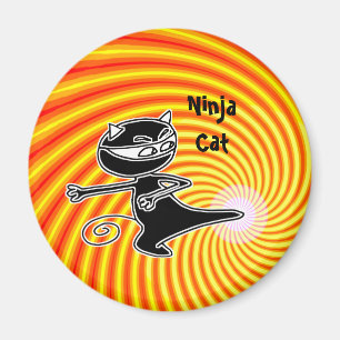 Aimant de Firekick de chat de Ninja