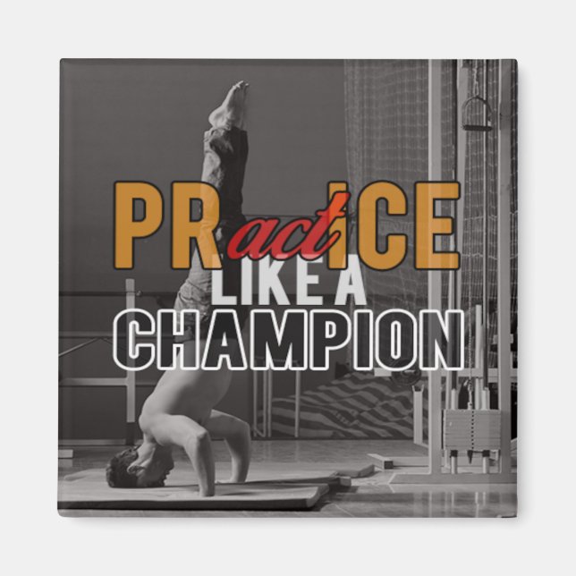 Aimant de Fitness comme un Champion (Devant)