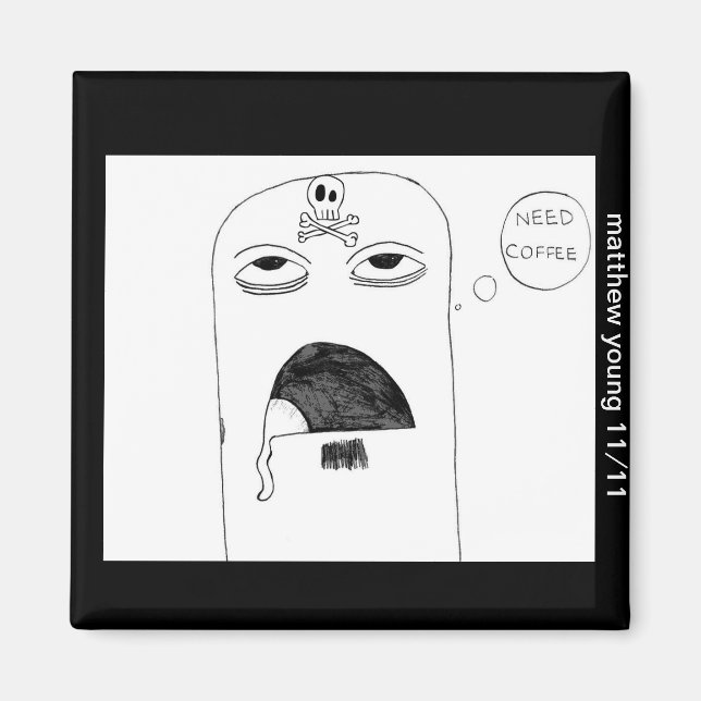 Aimant de fixation du café (Devant)