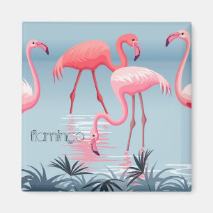 Aimant de Flamant rose tropical