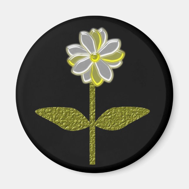 Aimant de fleur de marais brillant (Devant)