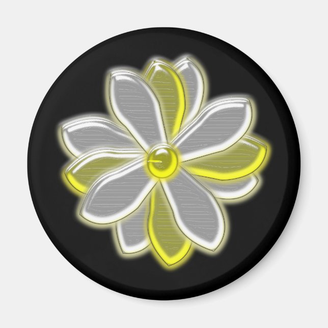 Aimant de fleur de marais brillant (Devant)
