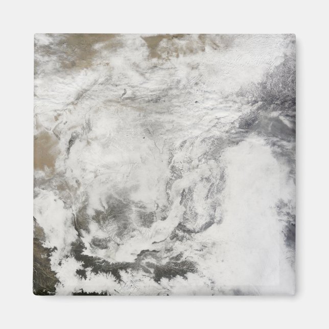 Aimant De fortes chutes de neige en Chine (Devant)