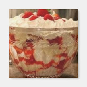 Aimant de gâteau aux fraises