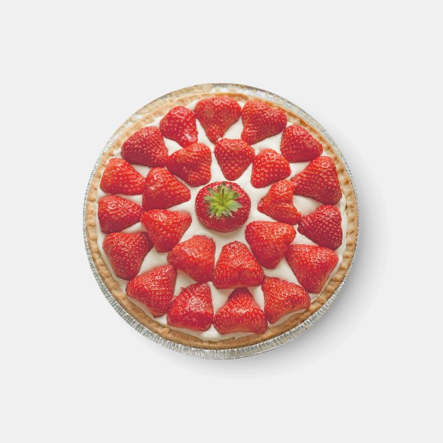 Aimant de gâteau aux fraises (Devant)