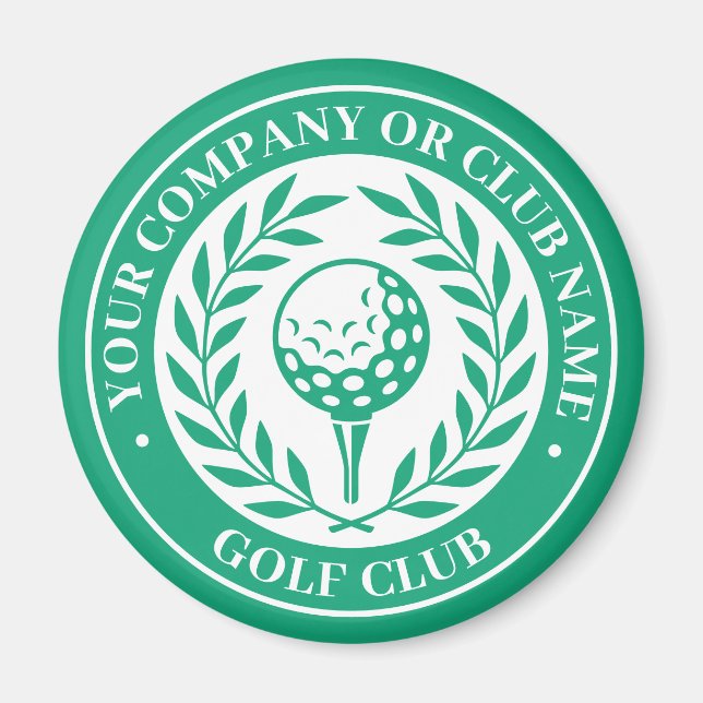 Aimant de golf classique Cadeau vert nom personnal (Devant)