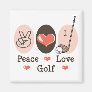 Aimant de golf d'amour de paix
