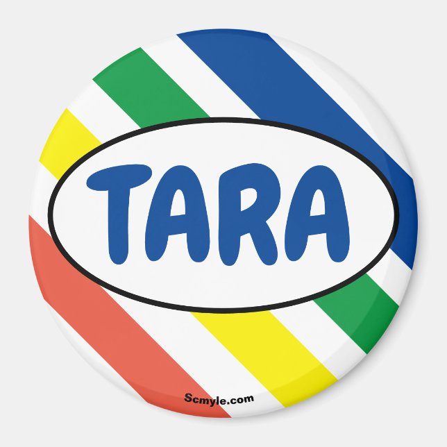 Aimant de grandes couleurs TARA (Devant)