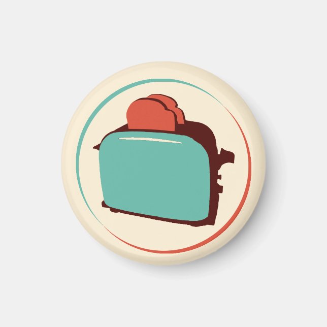 Aimant de grille-pain rétro (Devant)