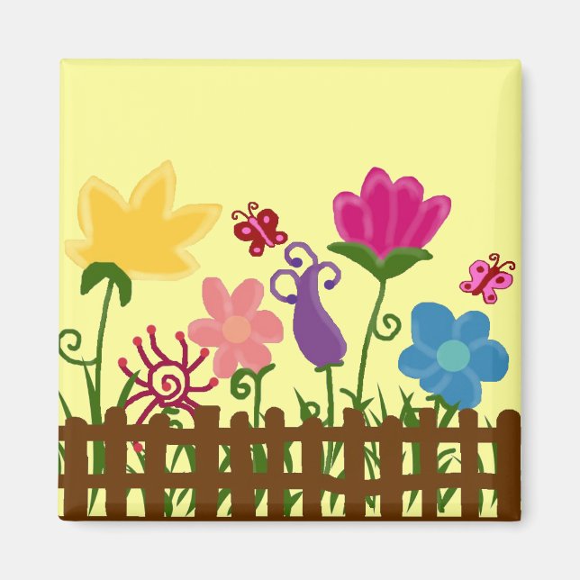 Aimant de jardin de fleurs (Devant)