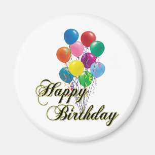 Aimant de joyeux anniversaire - D4