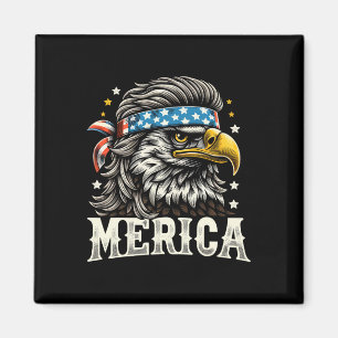 Aimant De Juillet Patriotic Funny Eagle Juillet 4 Usa Mer