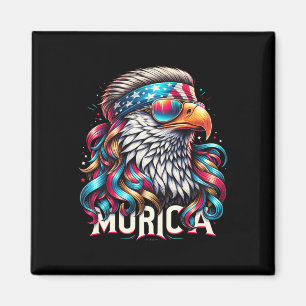 Aimant De Juillet Patriotic Funny Eagle Juillet 4 Usa Mur