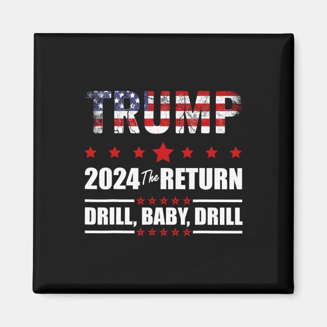 Aimant De Juillet Trump 2024 Drill Ba (Devant)