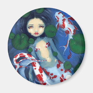 Aimant de "Koi Pond Mermaid"
