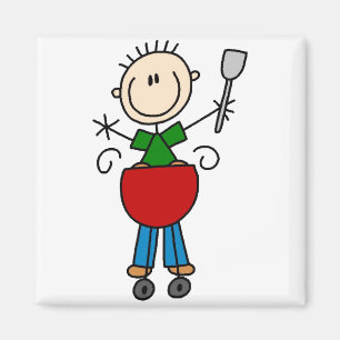 Aimant de la figure de bâton barbecue