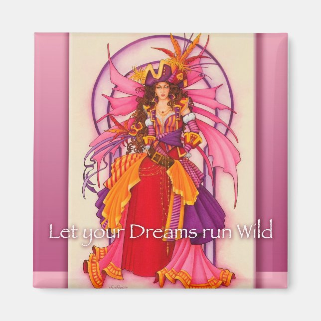 Aimant de la fleur de pirates (Devant)