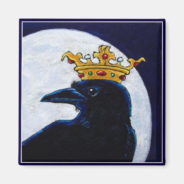 Aimant de la lune de couronne de Corbeau King (Devant)