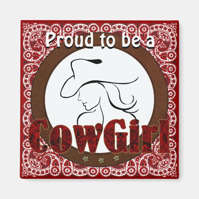 Aimant de la Pride de cowgirl (Devant)