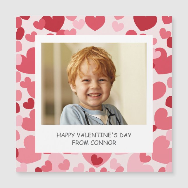 Aimant de la Saint-Valentin avec photo personnalis (Devant)