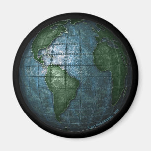 Aimant de la terre plaqué par fer