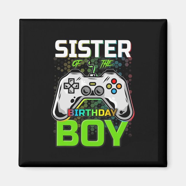 Aimant De L'Anniversaire Garçon Drôle Jeu Vidéo Jeu Cadea (Devant)