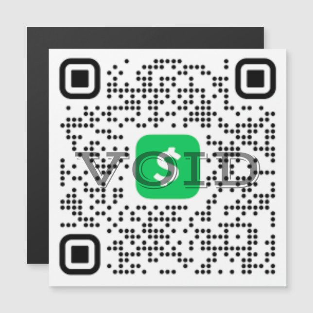 Aimant de l'application de paiement par code QR (Devant / Derrière)