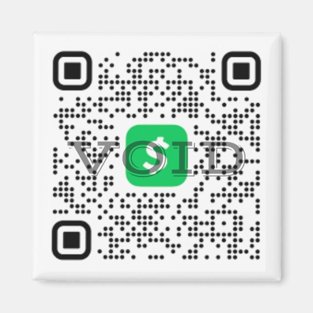 Aimant de l'application de paiement QR Code (Devant)