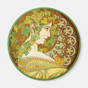 Aimant de laurier d'Alphonse Mucha