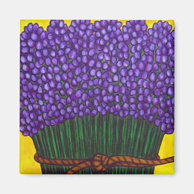 Aimant de lavande coloré (Devant)