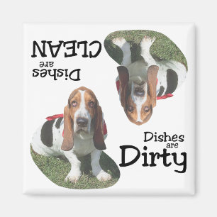 Aimant de lave-vaisselle d'amants de Basset Hound